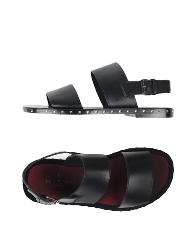 Shop Valentino Sandals In Black