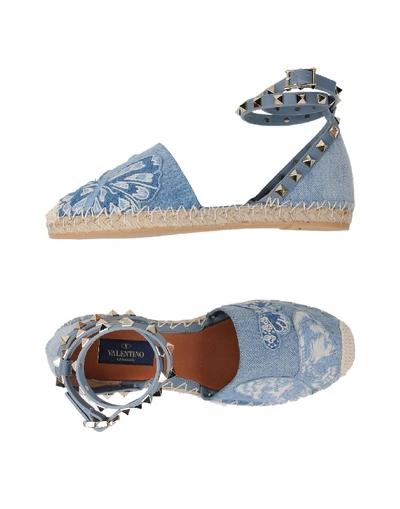 Shop Valentino Sandals In Blue
