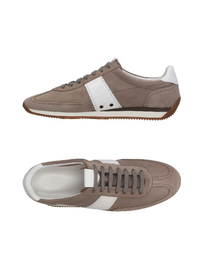 Shop Tom Ford Sneakers In Grey