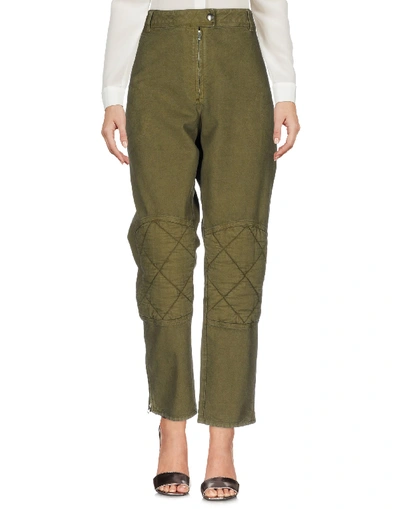 Shop Jw Anderson Casual Pants In Military Green