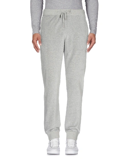 Shop Versace Casual Pants In Grey