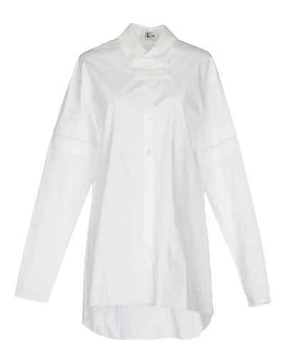 Shop Lost & Found Solid Color Shirts & Blouses In White