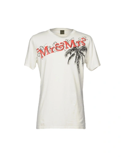 Shop Mr & Mrs Italy T-shirt In White