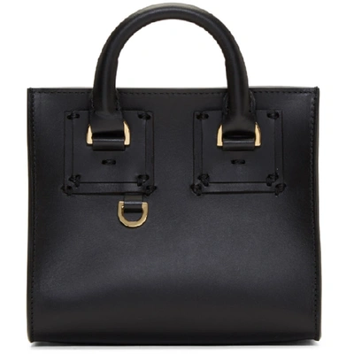 Shop Sophie Hulme Black Albion Box Tote