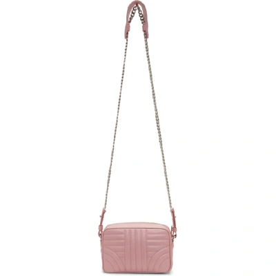 Shop Prada Pink Small Quilted Camera Bag In F0924 Pesco