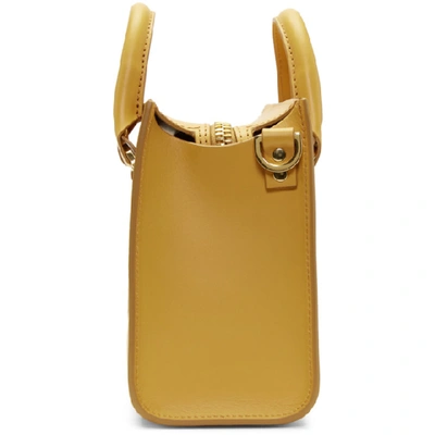 Shop Sophie Hulme Yellow Albion Box Tote