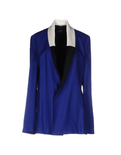 Shop Haider Ackermann Suit Jackets In Bright Blue