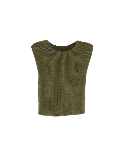 Shop Adam Lippes Sweater In Military Green