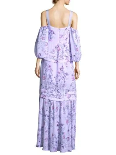 Shop Prose & Poetry Simone Balloon Sleeve Maxi Dress In Lavender