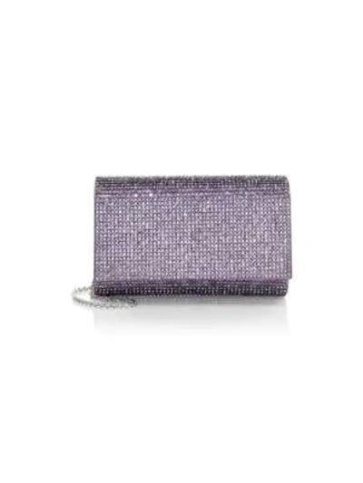 Shop Judith Leiber Fizzy Crystal Clutch In Black