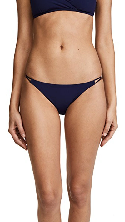 Shop Heidi Klum Anse Cocos String Bikini Bottoms In Indigo