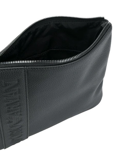 Shop Emporio Armani Logo Shoulder Bag In Black
