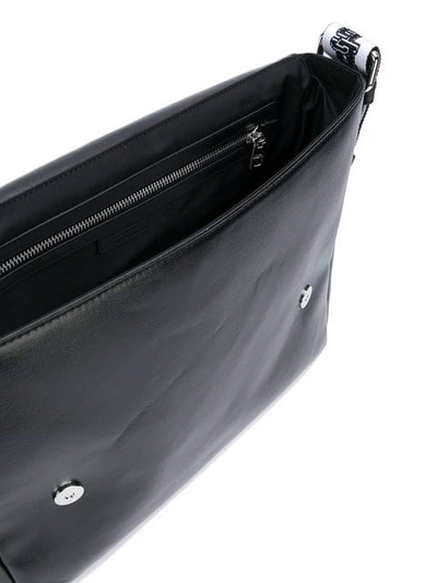 Shop Dolce & Gabbana Logo Panel Messenger Bag In Black