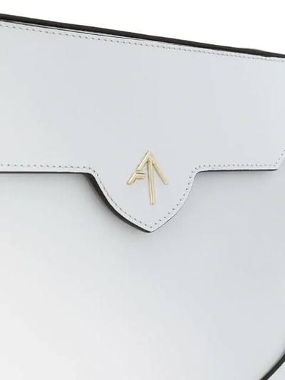 Shop Manu Atelier Bold Crossbody Bag In White