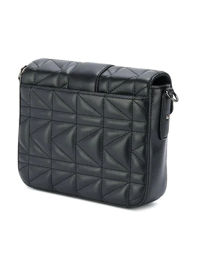 Shop Karl Lagerfeld K/kuilted Cross Body Bag In Black