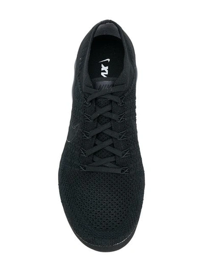 Shop Nike Air Vapormax Flyknit "triple Black" Sneakers