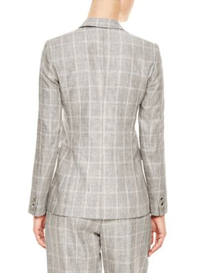 Shop Sandro Iveline Wool Blazer In Grey
