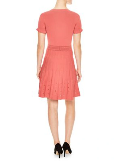 Shop Sandro Etor Knit Dress In Pink