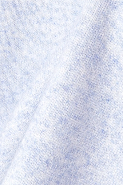 Shop Proenza Schouler Mélange Cotton-blend Sweater In Sky Blue