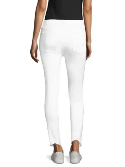 Shop Rag & Bone High-rise Pintuck Jeans In White Manson