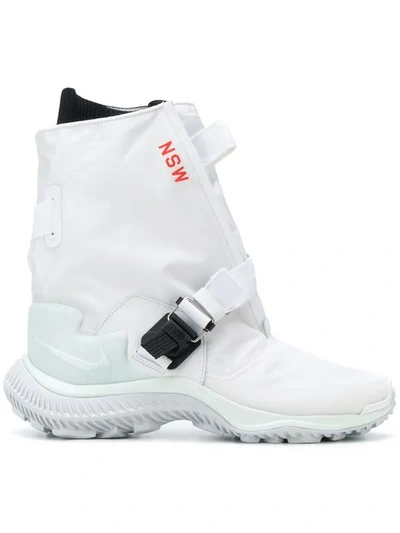 Shop Nike Lab Gyakusou Nsw Gaiter Boot Sneakers In White