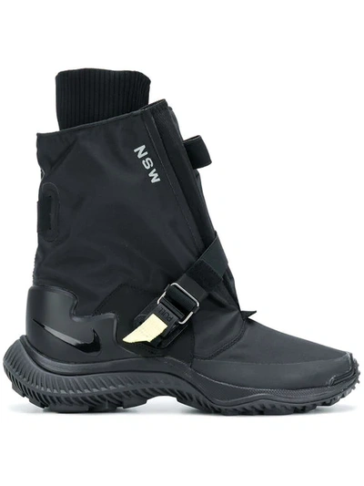 Shop Nike Lab Gyakusou Nsw Gaiter Boot Sneakers In Black