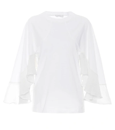 Shop Chloé Cotton T-shirt In White