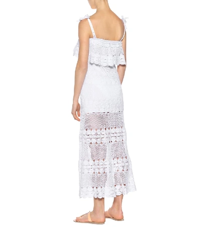 Shop Anna Kosturova Marianne Crocheted Cotton Dress In White
