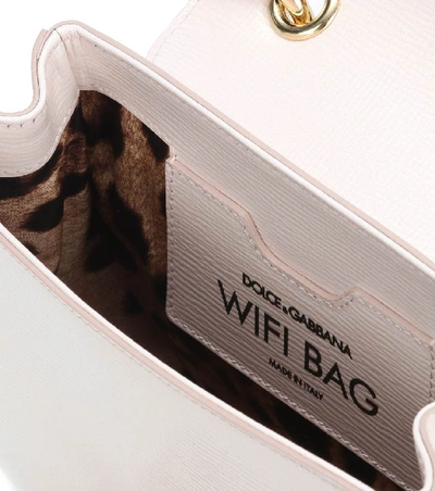 Shop Dolce & Gabbana Wifi Leather Shoulder Bag