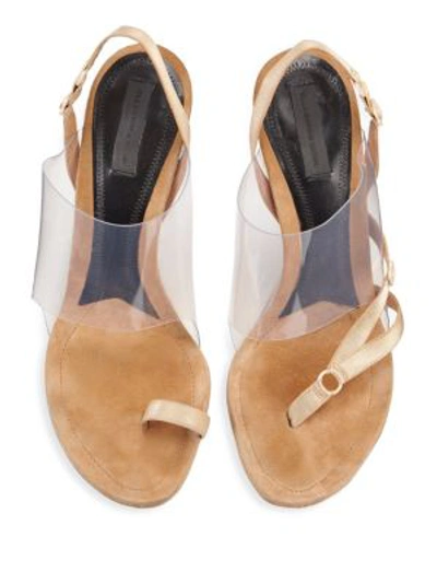 Shop Alexander Wang Kaia Pvc Slingback Sandals In Nude