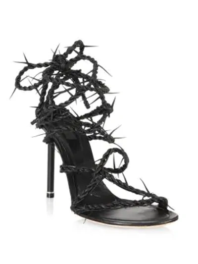 Lexie Barbed Wire High Stilettos In Black
