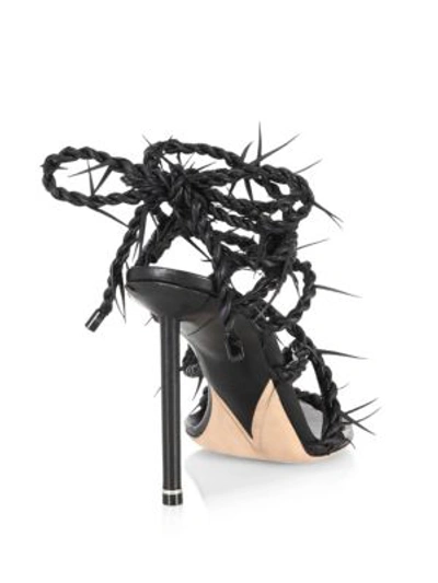 Alexander Wang Lexie Barbed Wire High Stilettos In Black | ModeSens