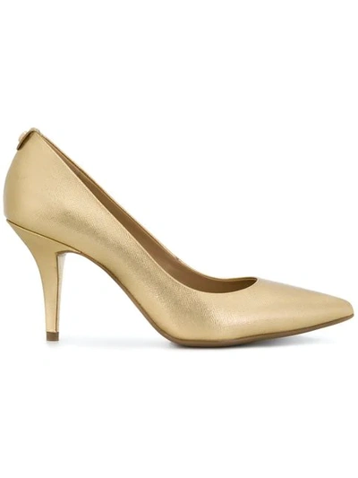 Shop Michael Michael Kors Pointed Slip On Pumps - Neutrals