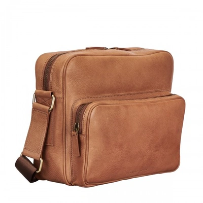 Shop Maxwell Scott Bags Mens Highend Soft Leather Messenger Bag In Camel