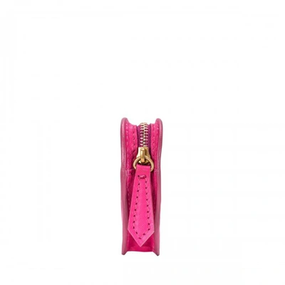 Shop Maxwell Scott Bags Women S Hot Pink Leather Italian Heart Coin Purse