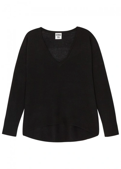 Shop Donna Ida Lauren Black Cashmere Jumper