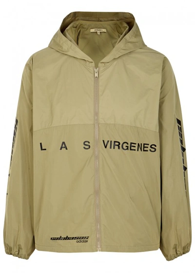 Yeezy Calabasas Printed Hooded Shell Jacket In Military Stone | ModeSens