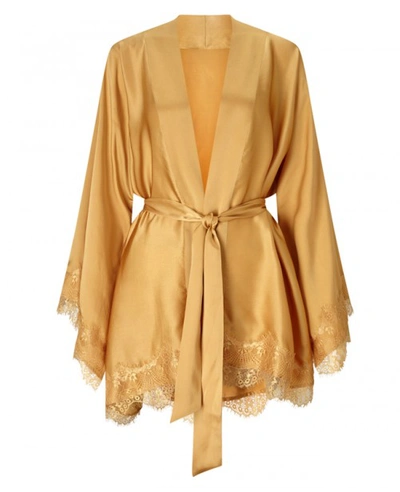 Shop Anya Maj Robe In Gold
