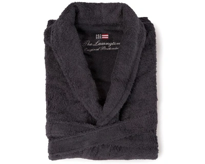 Shop Lexington Original Bathrobe Xl In Charcoal