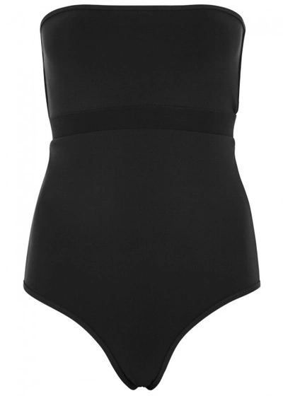 Shop Heidi Klein Bb Black Reversible Strapless Swimsuit