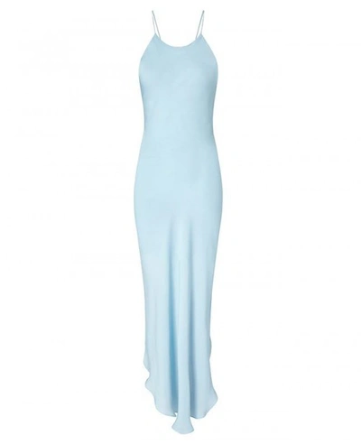 Shop Aya Silk Celestine Georgette Dress In Blue
