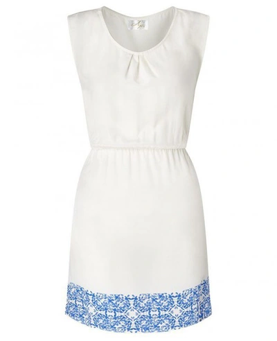 Shop Aya Silk Crystal Quartz Dress In White