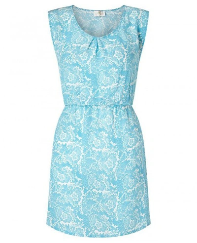 Shop Aya Silk Zircon Silk Crepe Dress In Blue