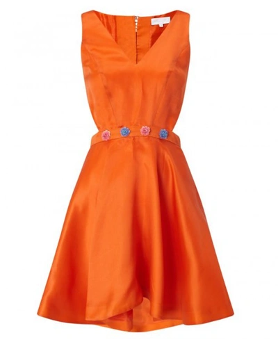 Shop Anya Maj Lien Orange Dress
