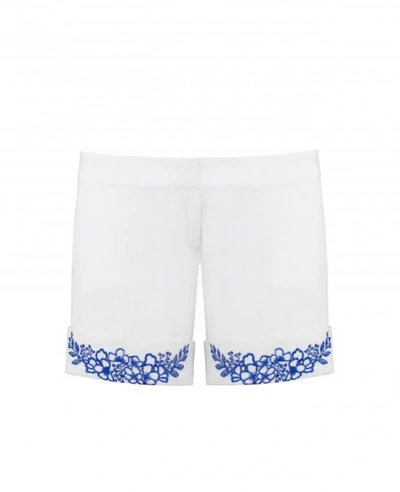 Shop Anya Maj Cai Shorts In White