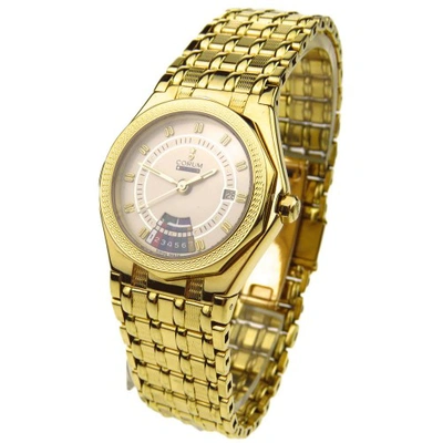 Shop Corum Watches Corum Lady Admirals Cup 18k Gold Quartz 91.115.56