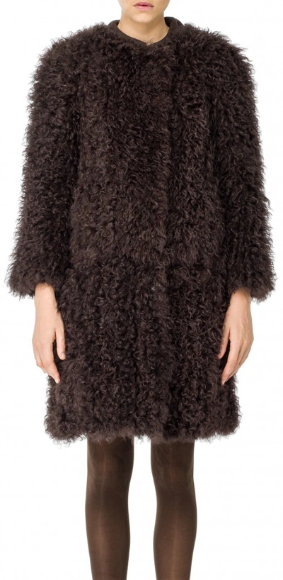 Shop Leon Max Curly Fur Coat