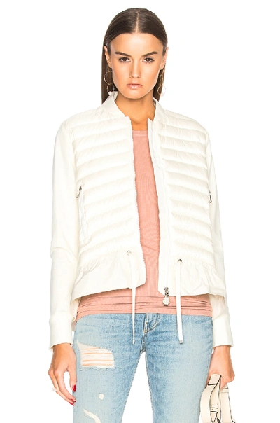 Shop Moncler Maglia Cardigan In White