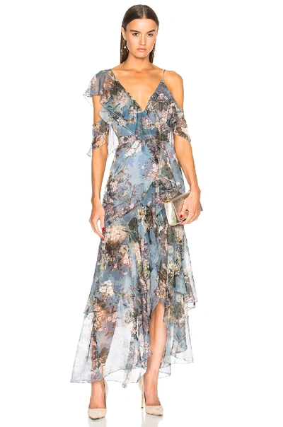 Arielle floral top wrap maxi dress