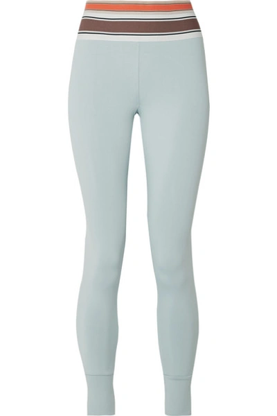 Shop Olympia Activewear Vix Stretch-jersey Leggings In Sky Blue